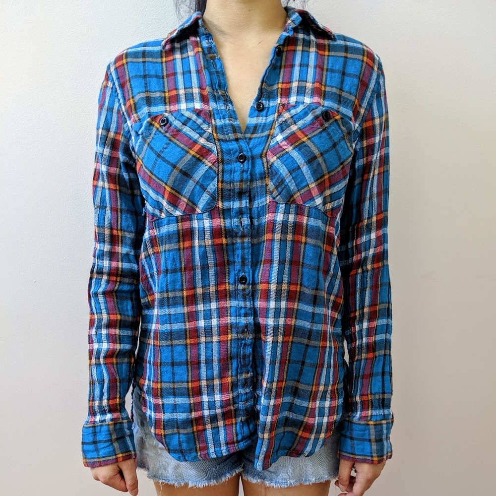 Ralph Lauren Blue Plaid Flannel